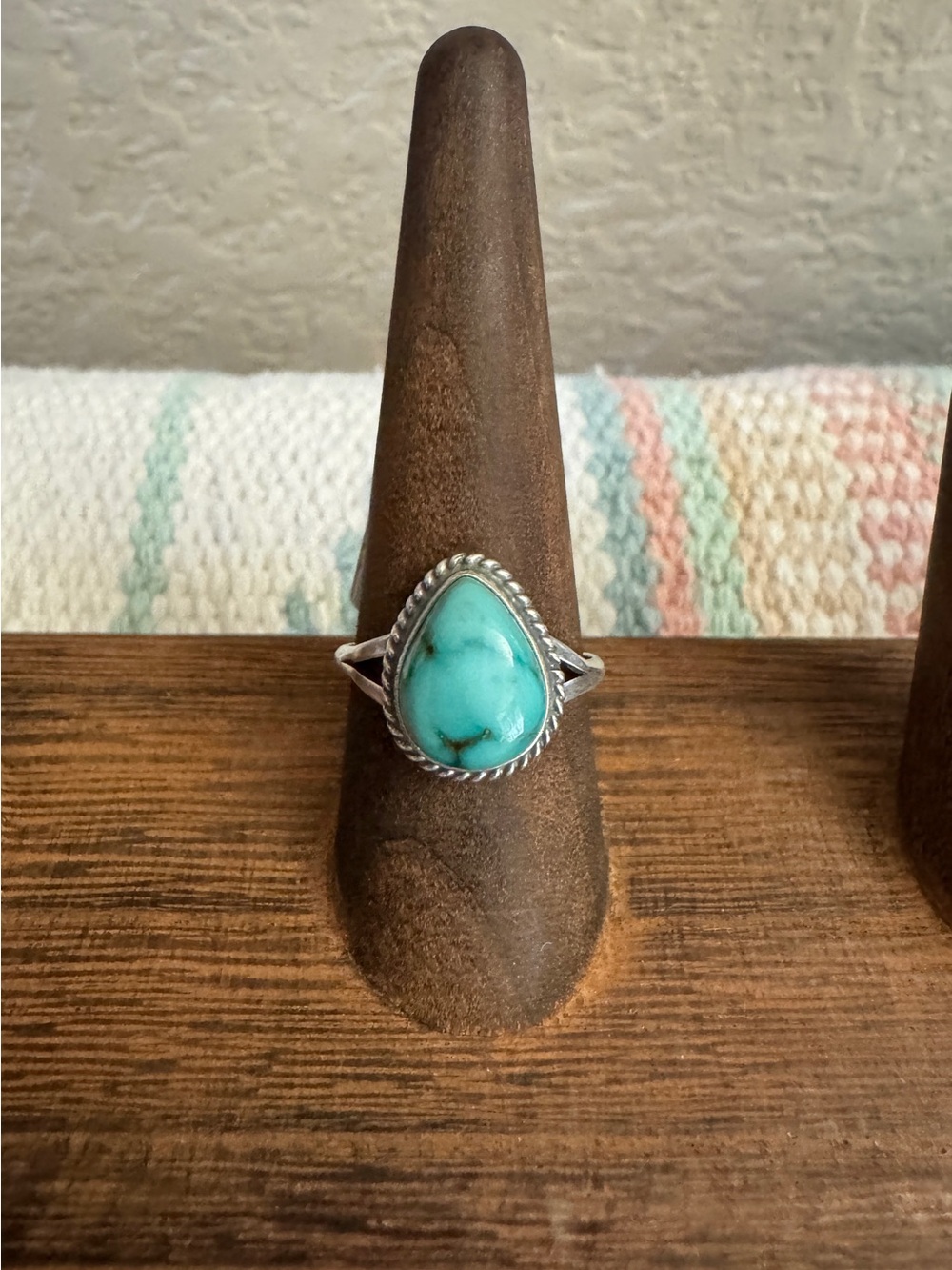 Native American Handmade Sonoran Turquoise Ring